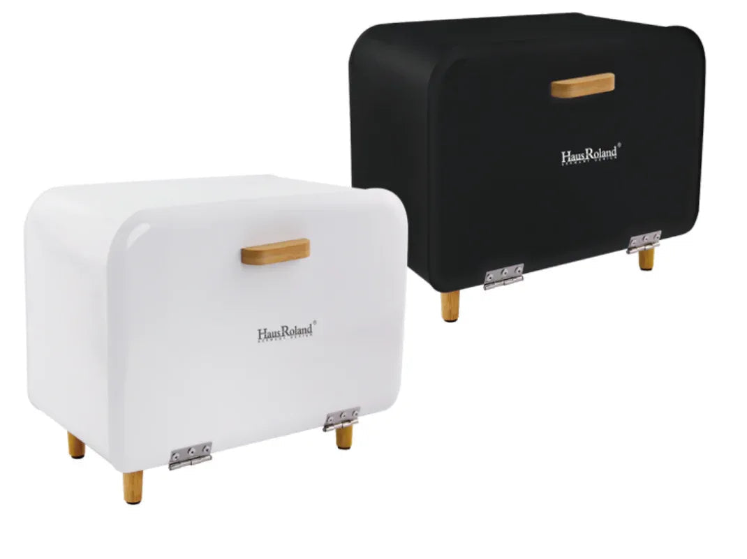 Bread Box with Wooden Legs – Modern Kitchen Storage