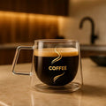 High Borosilicate Double-Walled Coffee Cup – Heat Resistant