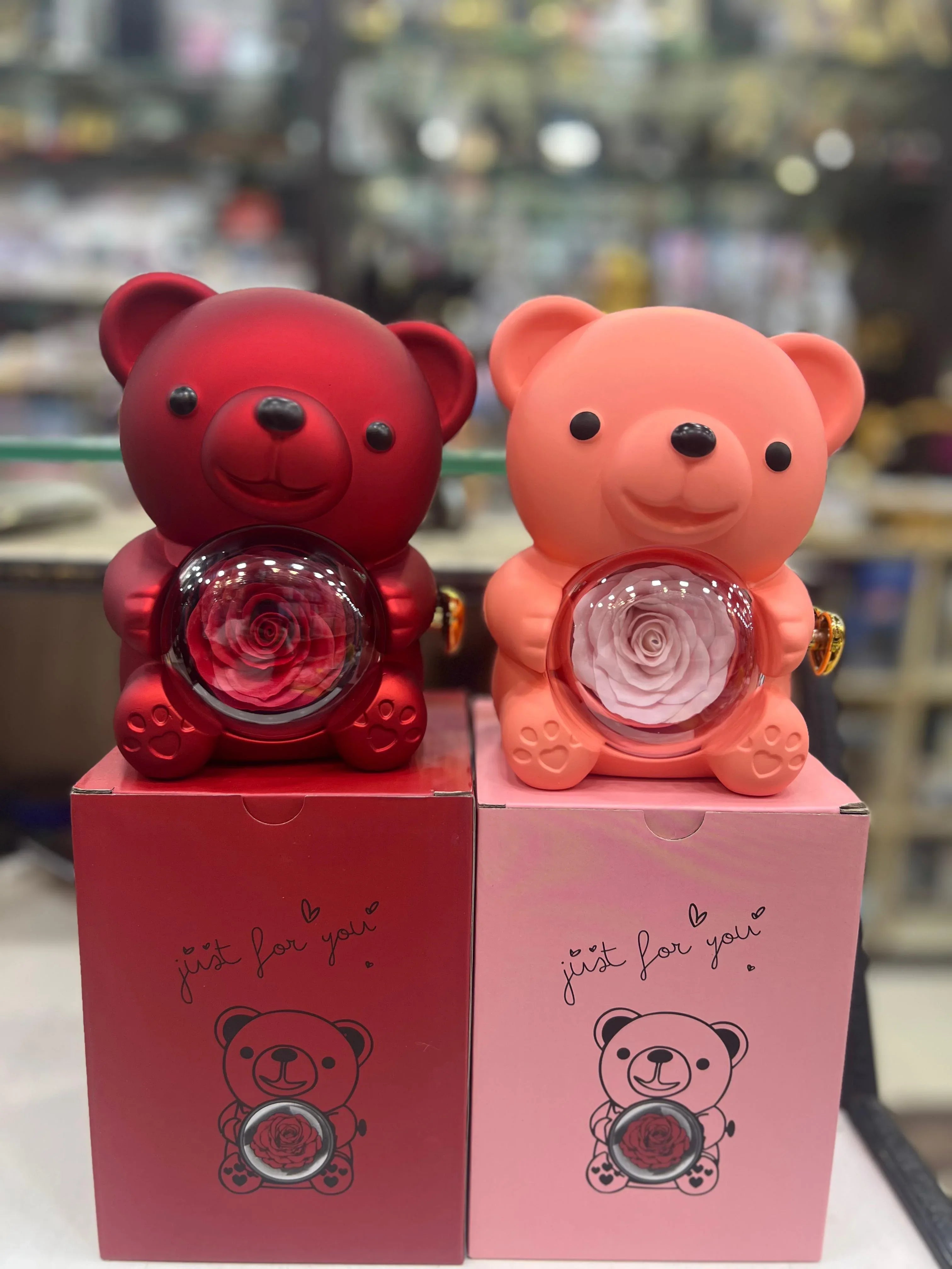 Teddy Bear Flower Gift Box – Romantic Gift Idea (Each)
