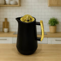 Luxury Black & Gold Insulated Thermos – 1 Liter