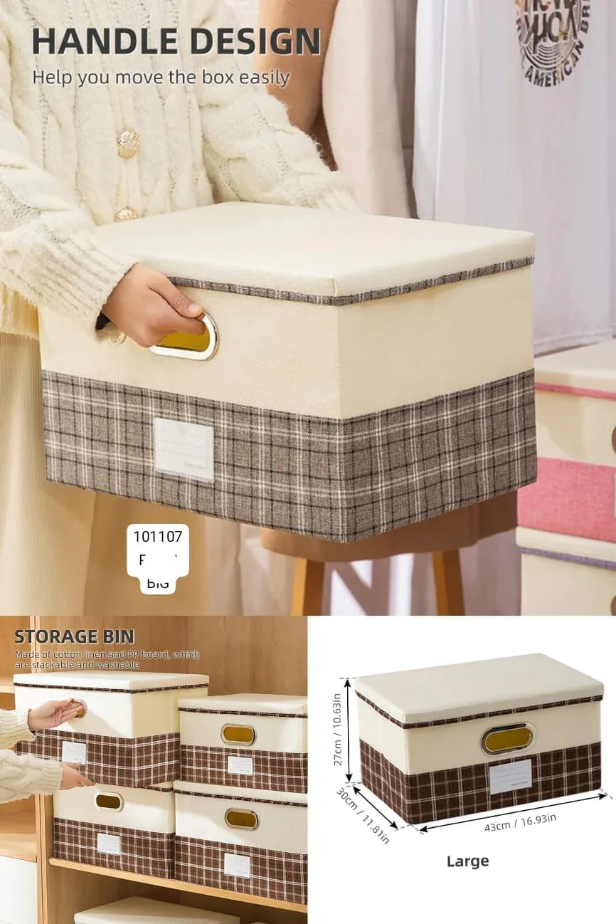 Fabric Storage Boxes for Clothes - Durable & Stylish