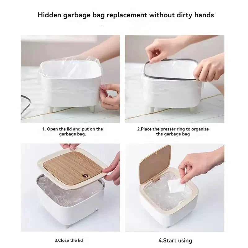 Luxury Tall Trash Can – High-Profile Waste Solution