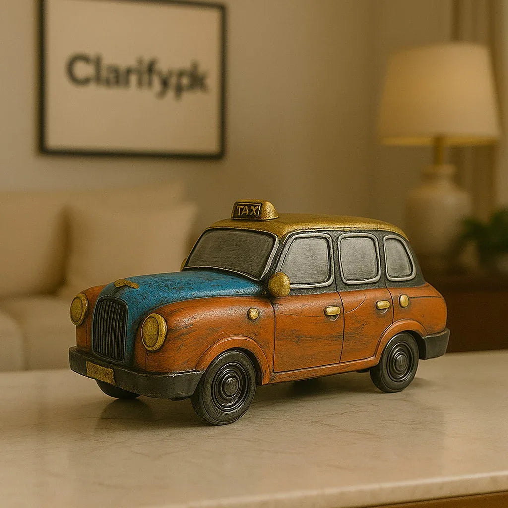 Vintage London Taxi Car Showpiece – Retro Home & Office Decor