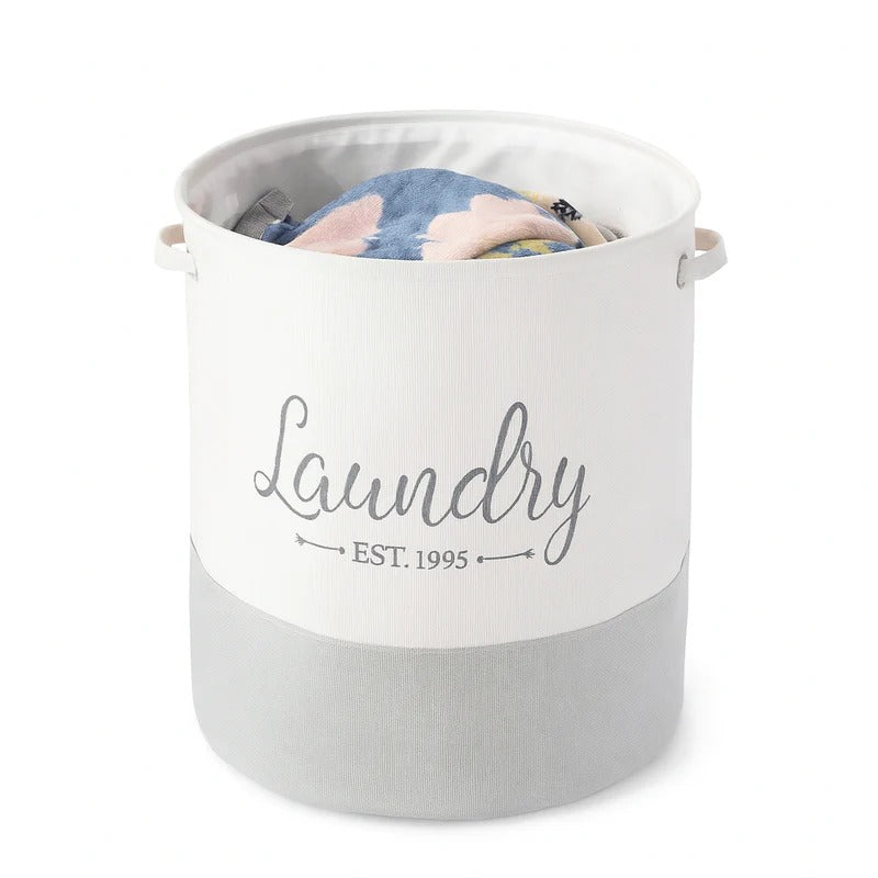 Thick Fabric Foldable Laundry Basket – Storage Solution
