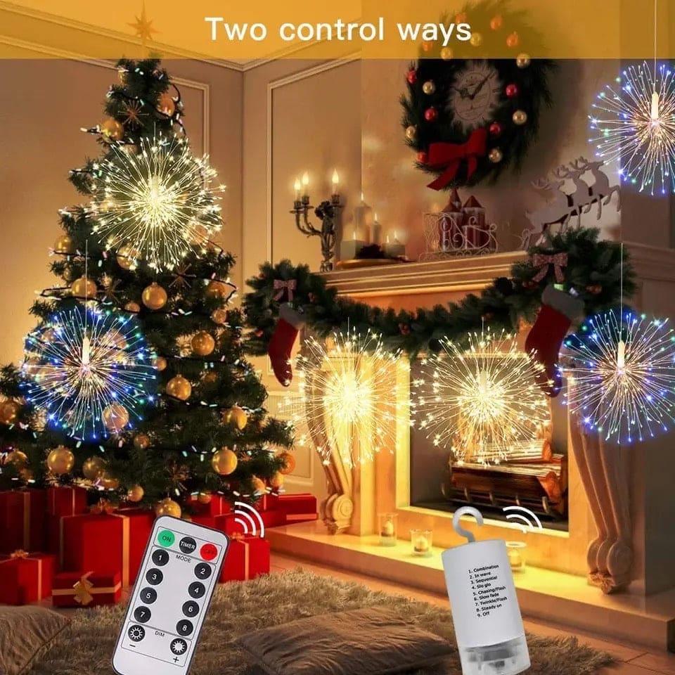 Firework String Lights Battery Operated with Remote