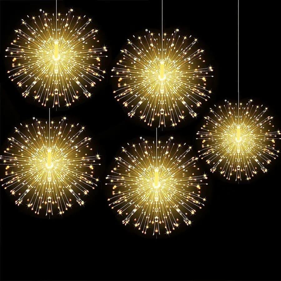 Firework String Lights Battery Operated with Remote