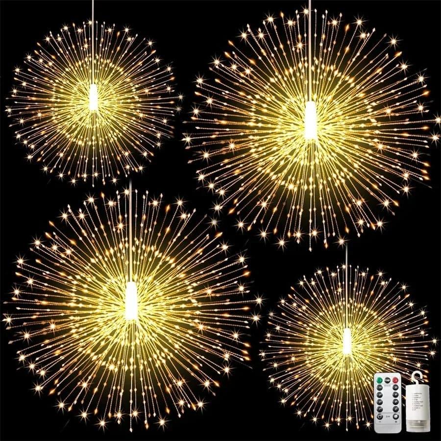 Firework String Lights Battery Operated with Remote