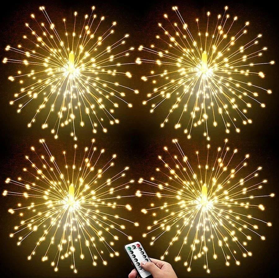 Firework String Lights Battery Operated with Remote