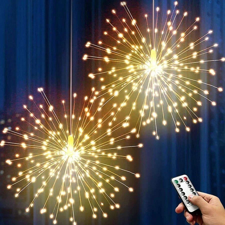 Firework String Lights Battery Operated with Remote