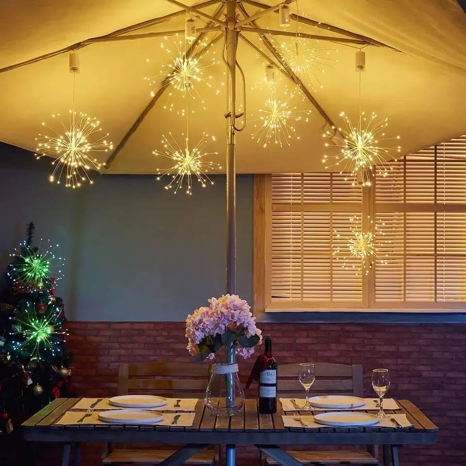 Firework String Lights Battery Operated with Remote