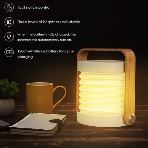 4 in 1 Foldable LED Table Lamp – Portable & Stylish