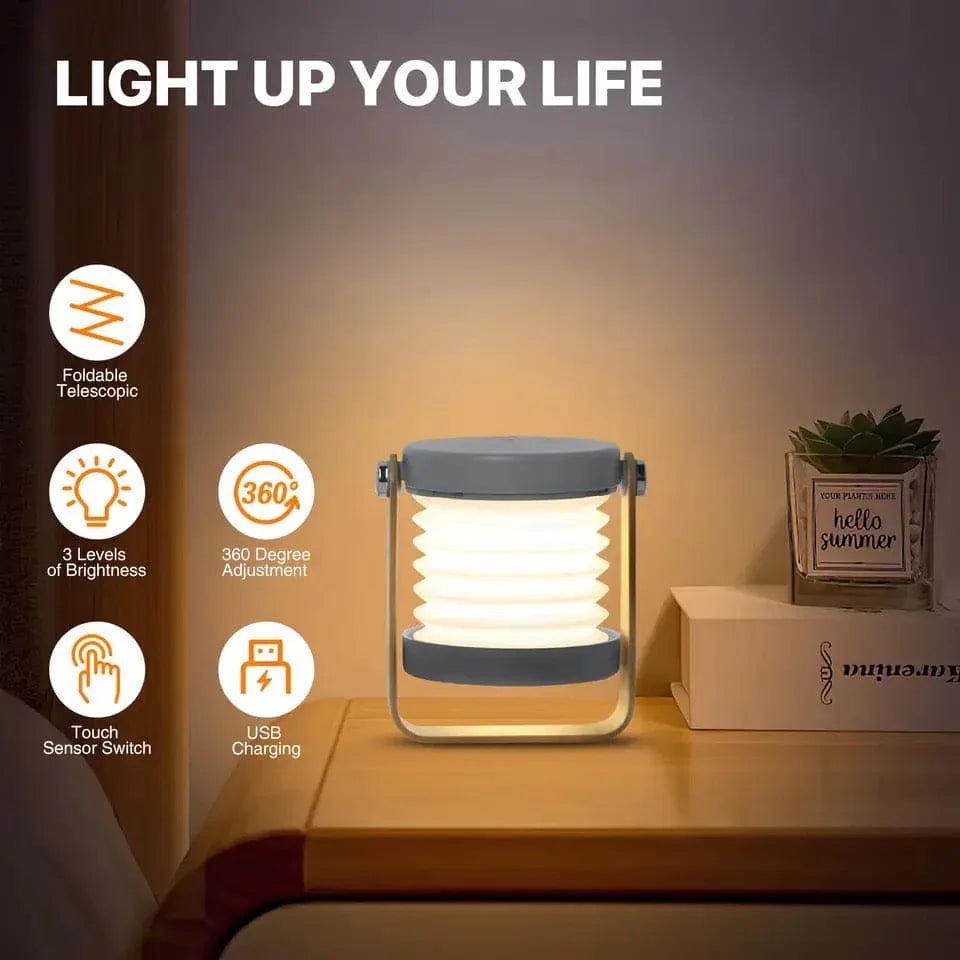 4 in 1 Foldable LED Table Lamp – Portable & Stylish