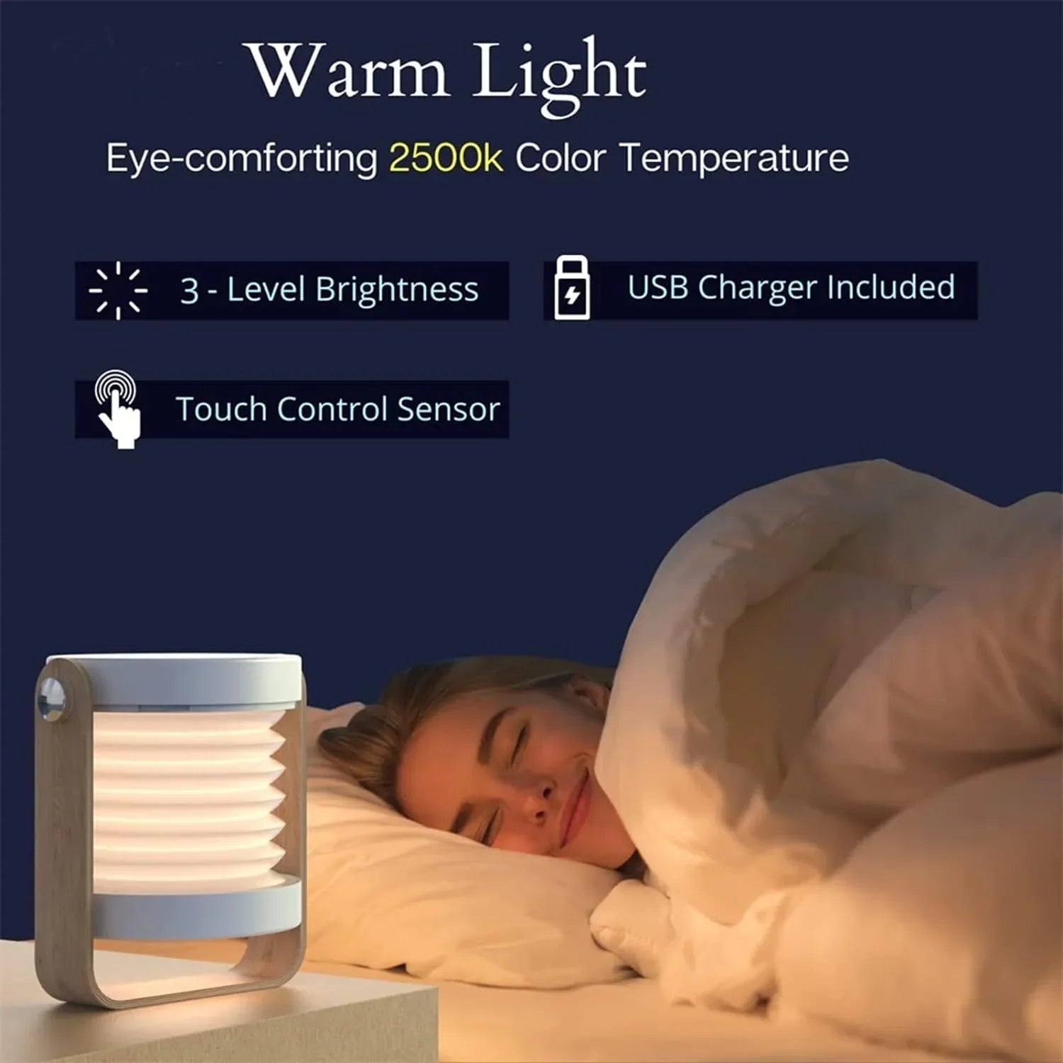 4 in 1 Foldable LED Table Lamp – Portable & Stylish