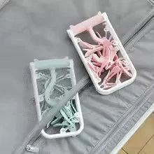 Wide Shoulder Clothes Hanger with Clips