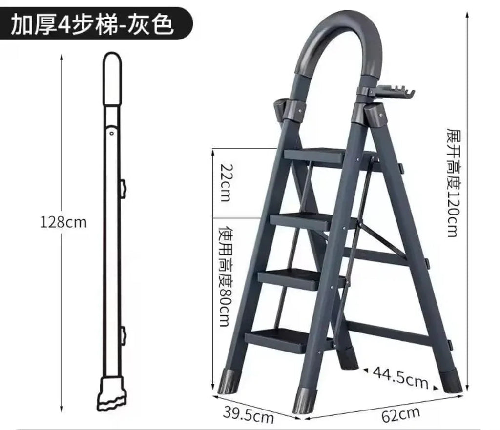 Anti Slip Steel Ladder for Safe Home Use