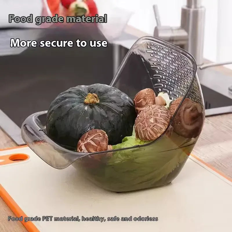 Portable Fruit Colander Drain Basket