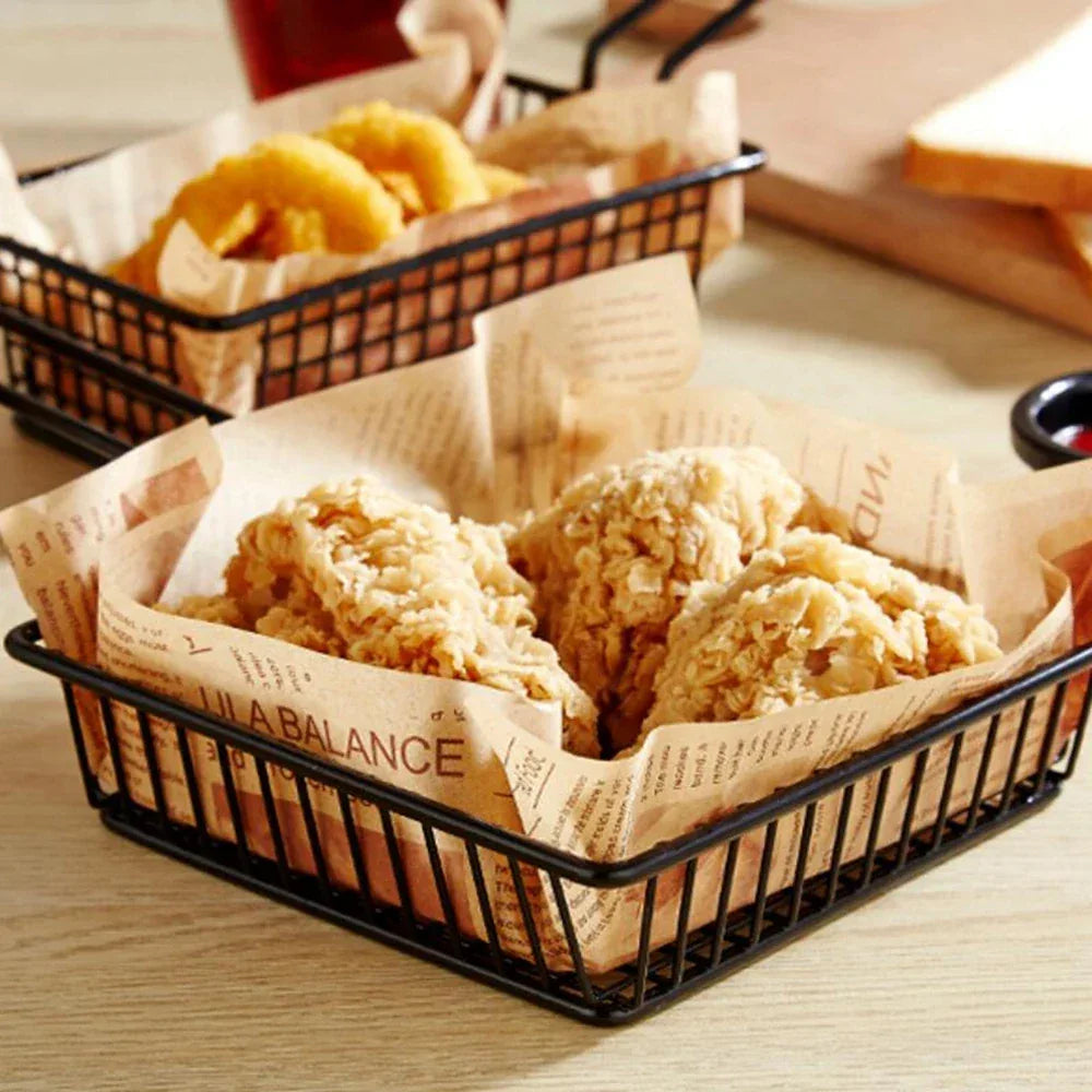Metal French Fries Basket for Snacks