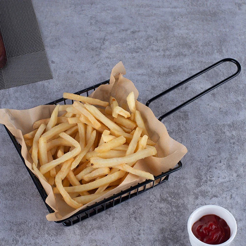 Metal French Fries Basket for Snacks