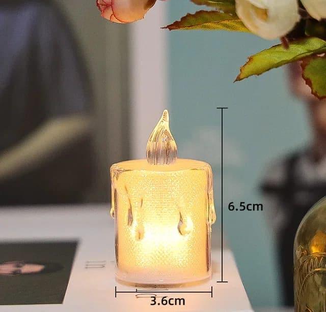 Acrylic LED Candle Lamp with Realistic Glow