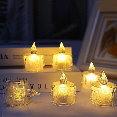 Acrylic LED Candle Lamp with Realistic Glow