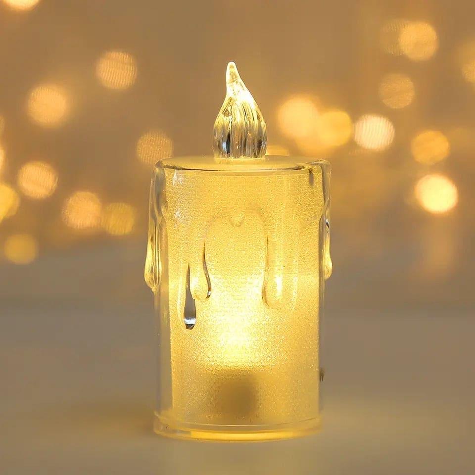Acrylic LED Candle Lamp with Realistic Glow