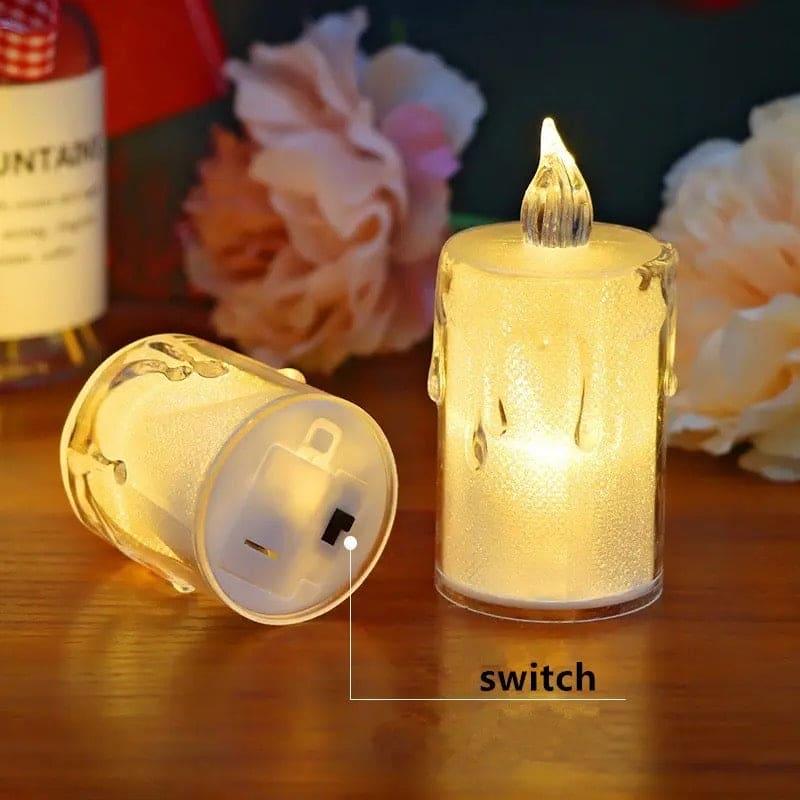 Acrylic LED Candle Lamp with Realistic Glow