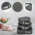 Pack of  3 Nonstick Cake Pans Set with Easy-Release Locks