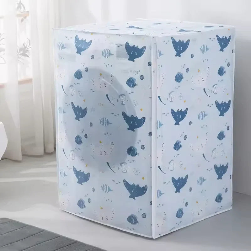 Floral Drum Washing Machine Cover Waterproof
