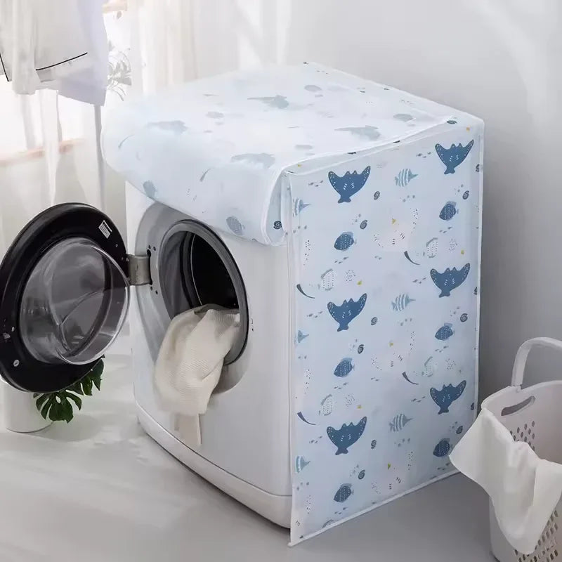 Floral Drum Washing Machine Cover Waterproof