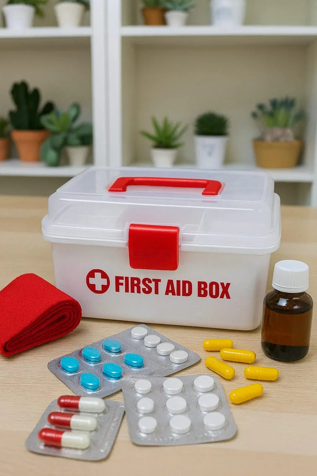 First Aid Kit Box Compact & Organized