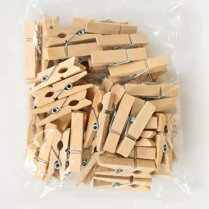 Mini Wooden Craft Clips for Garments & Crafts