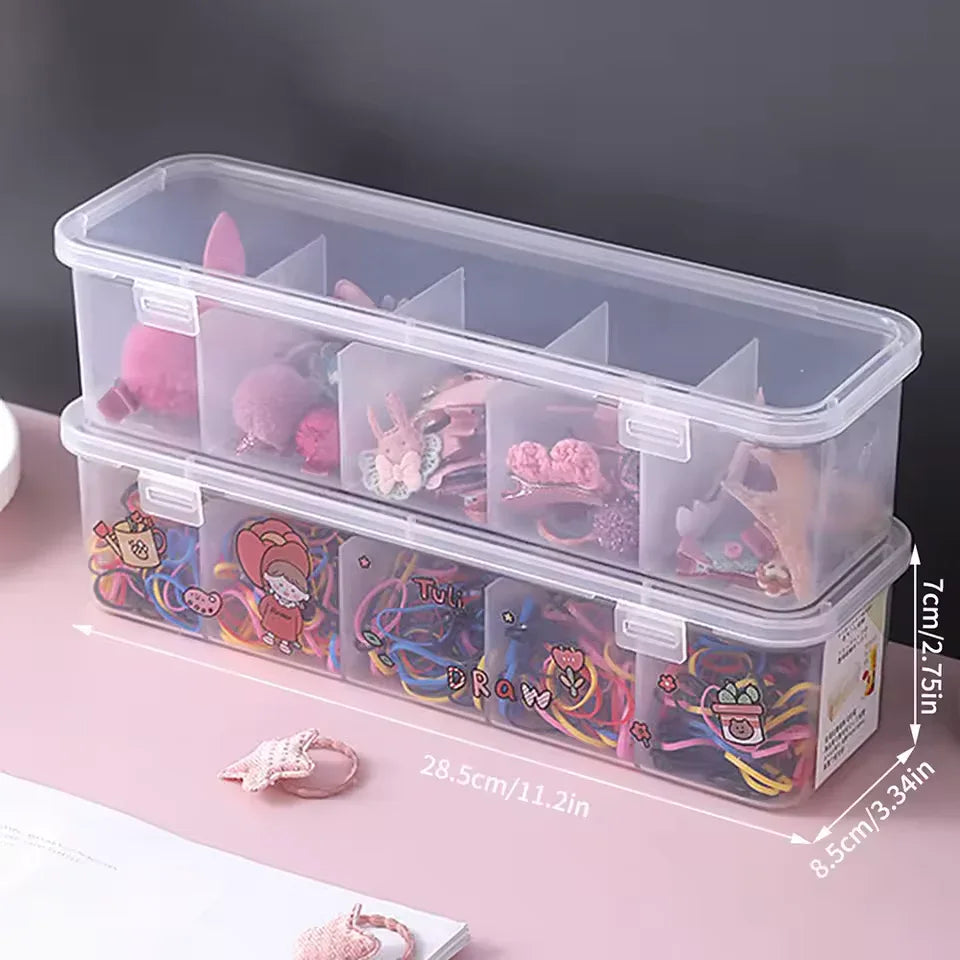 Plastic Jewelry Storage Box with Compartments