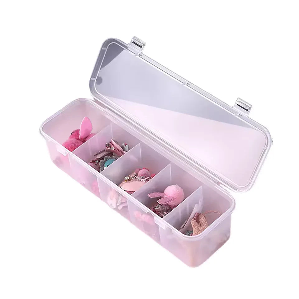 Plastic Jewelry Storage Box with Compartments