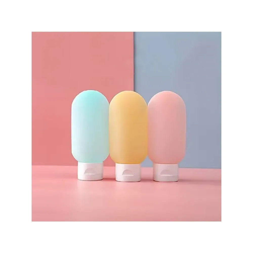 Portable Lotion Container Pack of 3 - Refillable Bottles