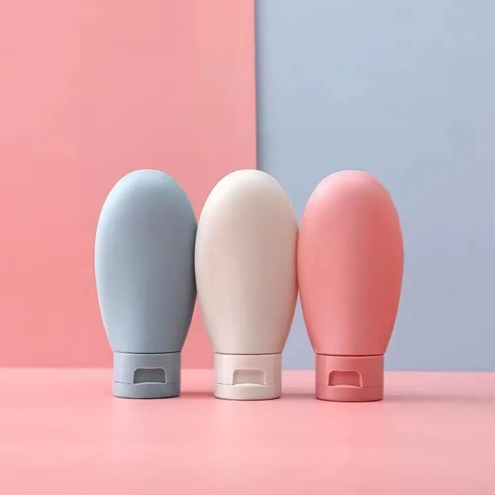 Portable Lotion Container Pack of 3 - Refillable Bottles