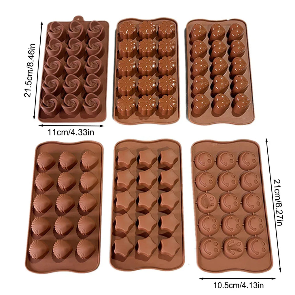 Silicone Chocolate Mold Flexible (Random design)