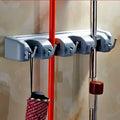 Wall Mounted Mop Holder with Multi Hooks