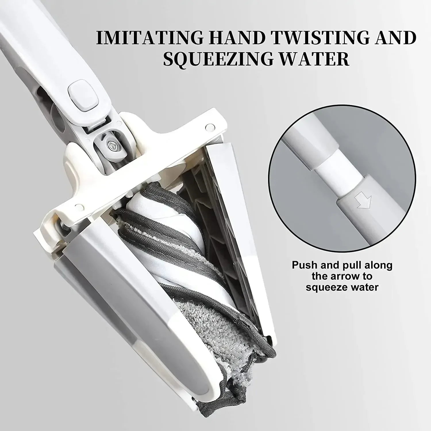 X Type Flat Floor Mop - Flexible, Easy Clean