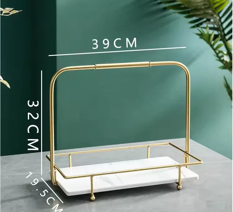 Elegant Iron Display Stand for Snacks