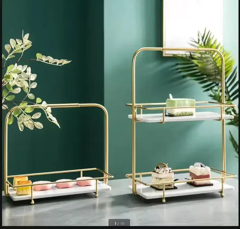 Elegant Iron Display Stand for Snacks