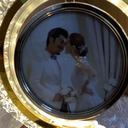 LED Crystal Moon Photo Lamp with Frame