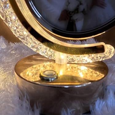 LED Crystal Moon Photo Lamp with Frame