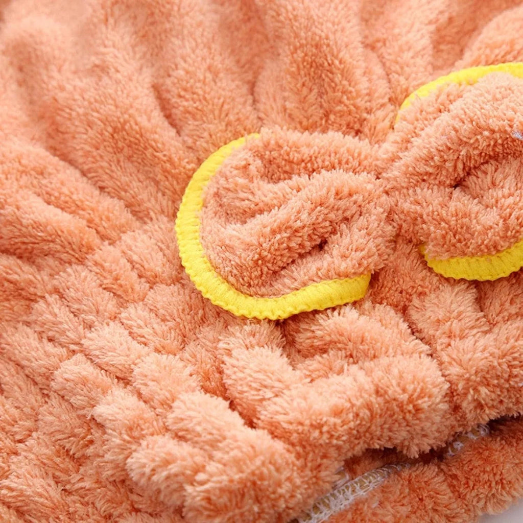 Flower Cap Towel – Quick Dry Microfiber Hair Wrap Turban