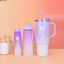 3 Pieces Water Bottle Set - Stylish & Durable