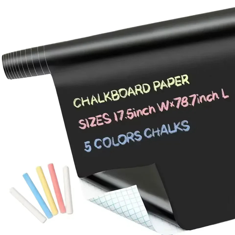 Large Blackboard Sticker for Wall - Reusable