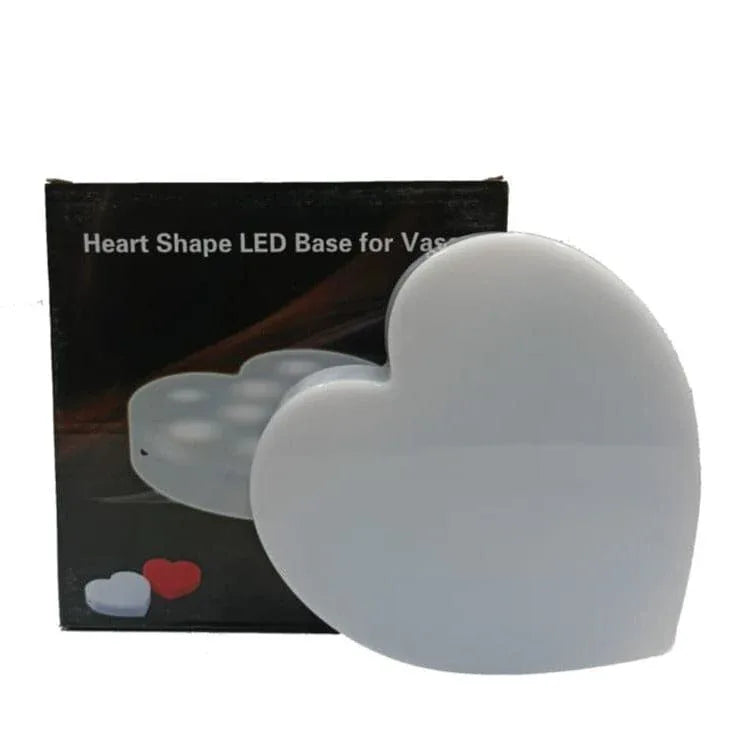 Heart Shaped LED Lamp – Decorative Light Base