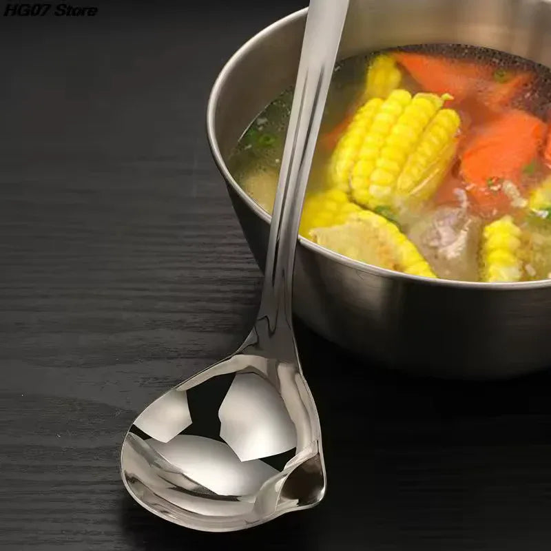 Stainless Steel Oil Separator Spoon - Durable Kitchen Tool