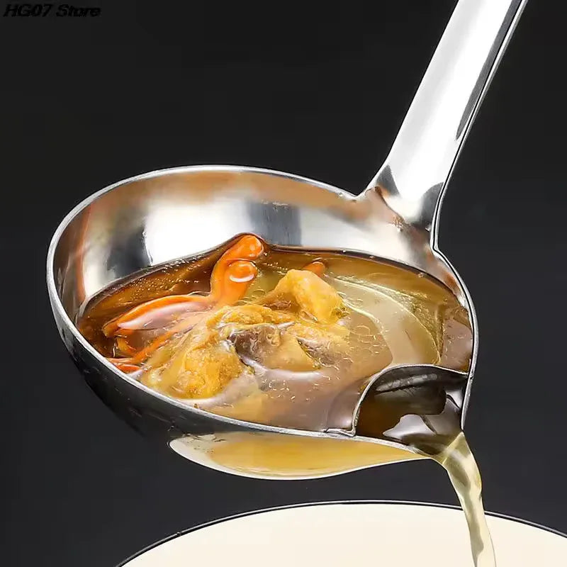 Stainless Steel Oil Separator Spoon - Durable Kitchen Tool