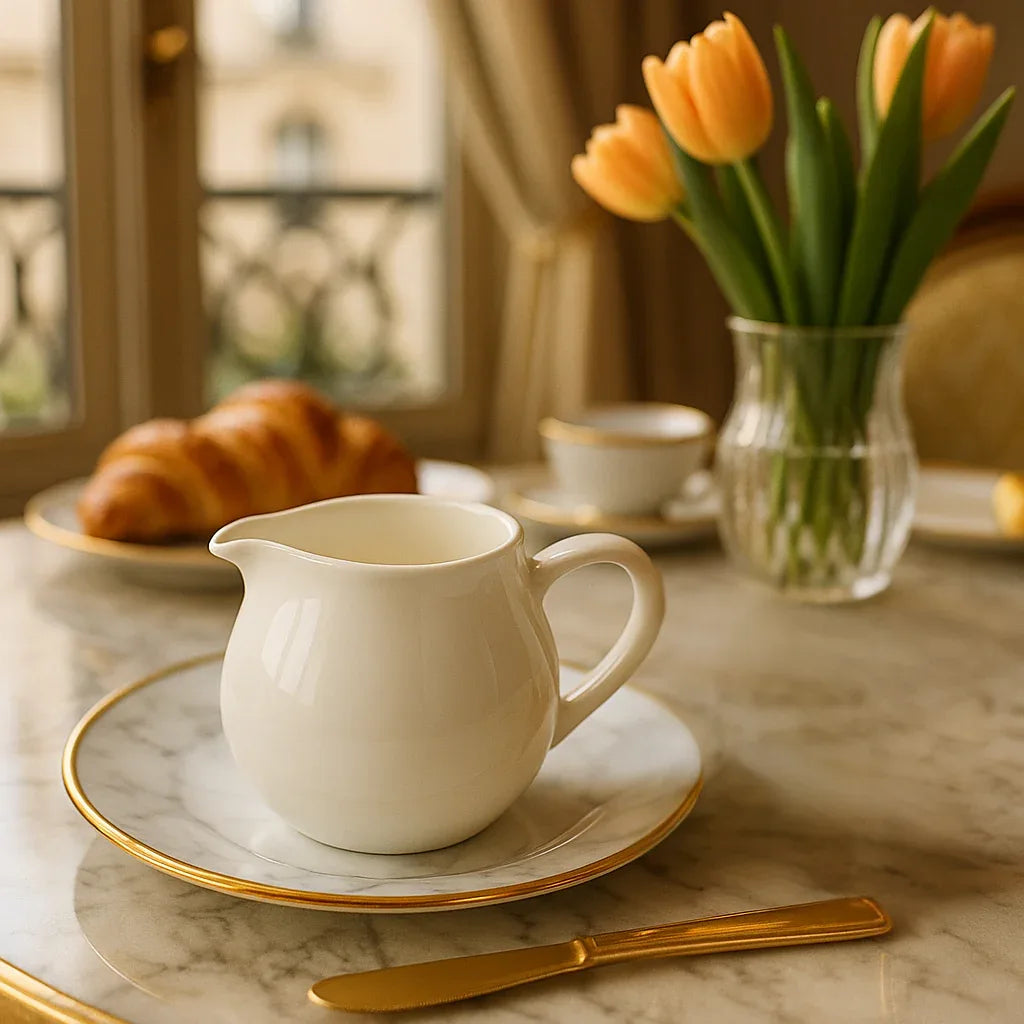 Elegant Porcelain Milk Jug for Kitchen (330ml)
