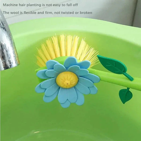 Floral dish brush set – Colorful Vases